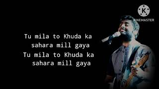 Saanson ko  lyrics  arijit singh  zid [upl. by Oniratac]