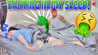 FARTING IN MY SLEEP PRANK ON GIRLFRIEND [upl. by Medarda721]