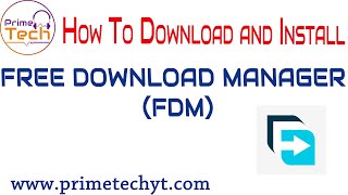 Download and install free download manager FDM [upl. by Auqenes]