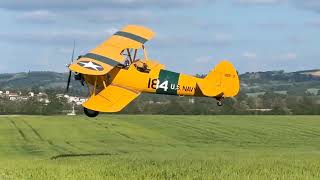 Les glissades du Boeing Stearman à Saint Rambert dAlbon 2024 05 09 [upl. by Eliezer]