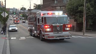 Fort LeeNJ Fire Department Engine 3 amp Ladder 1 Responding [upl. by Judi]