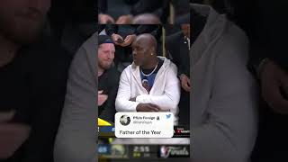 Gary Payton Srs reaction after his son got fouled 😅 [upl. by Asseram268]