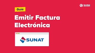 Cómo Emitir una Factura Electrónica desde SUNAT 2024 [upl. by Publus]