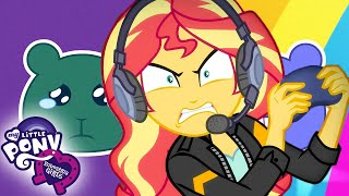 quotMy Little Pony Equestria Girls  Fluttershy VS Sunset🎮👾  MLP EG Episodes  45 Minute Special ✨ [upl. by Micky466]