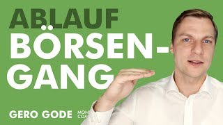 Börsengang Ablauf  Erklärung der Schritte zum IPO von Unternehmen [upl. by Selia]