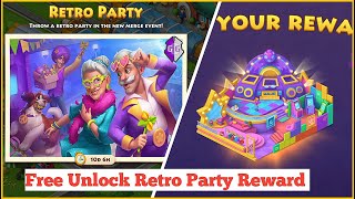 Township Retro Party Free Unlock All Rewards‼️ Township New Update 1600 [upl. by Lore]