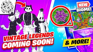 Fortnite VINTAGE Legends Pack Leak  CUBE Sandbox BIOME amp POI LEAK  Starwars RETURNING amp New POI [upl. by Isiad]