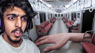 I Got STUCK on a Japanese Ghost TRAIN😨 [upl. by Nosnor]