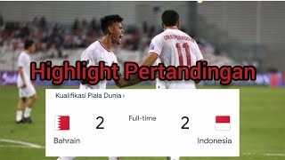 Bahrain vs Indonesia 22 Highlight Pertandingan [upl. by Ahseet]