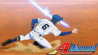 Haruichi and Kuramochi Double Play against Yakushi High in Final  Ace of Diamond  Diamond No Ace [upl. by Enelez]