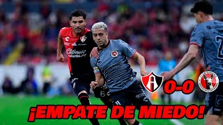 ATLAS CON MIEDO EMPATA EN EL JALISCO LIGA MX CLAUSURA 2024 JORNADA 2  EN ZONA FUT [upl. by Eimilb364]