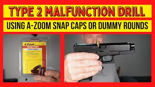 Type 2 Malfunction Clearing Drill Using Snap Caps dummy rounds amp Glock 17 to practice [upl. by Ellett286]