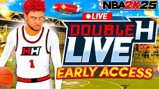 🚨PLAYING NBA2K25 PARK EARLY LIVE MAKING BEST BUILD amp PLAYING PARK FOR THE 1ST TIME [upl. by Allerim]