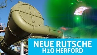 H2O Herford  Jungle Cone neue Rutsche 2013 Onride [upl. by Worrad]