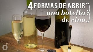 4 formas de abrir una botella de Vino sin Sacacorchos [upl. by Durst314]