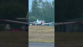 YAK 18T short approach to landing [upl. by Annamaria329]