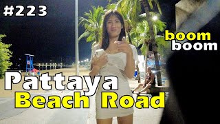 Pattaya beach road nightlife how much  Boom boom price  Thailand freelancers  파타야 해변 도로 [upl. by Atekin404]