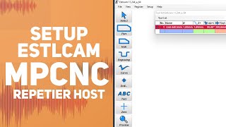 Setup Estlcam untuk Repetier Host [upl. by Rudich]