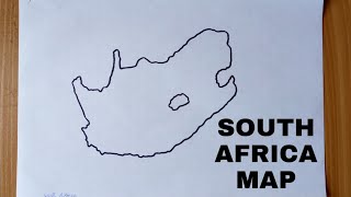 How To Draw Map Of South Africa [upl. by Adaurd]