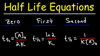 Half Life Equation Derivation [upl. by Bonnee]