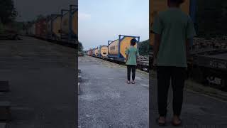 ISO tank yellow video ktmb train trending shorts reels happy [upl. by Scheider]