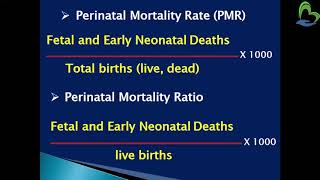 KNOWLEDGE NURSING  PERINATAL MORBIDITY amp MORTALITY RATE [upl. by Belamy]