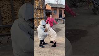 Children fighting 🤣 🤣miniwood toywood working art skil woodhand craftsshortscomedy funny [upl. by Arimat]