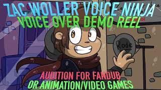 Zac Woller Voice Ninja  Voice Over Demo Reel 2024 [upl. by Eliott]