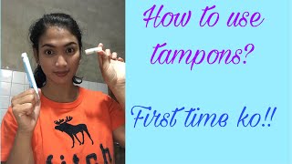 HOW TO USE TAMPONSFIRST TIME KOBEST RECOMMENDtagalog [upl. by Crain977]