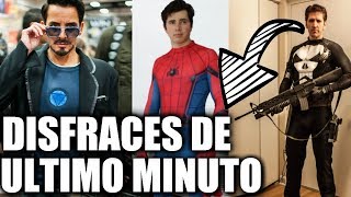 10 DISFRACES DE ULTIMO MINUTO PARA HALLOWEEN  Cosplays que ya tienes en casa  Carlos Te [upl. by Atsylak]