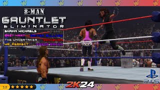 8Man Eliminator Gauntlet  WWF New Generation Gauntlet 2  WWE 2K24 PS5 [upl. by Sheelagh]