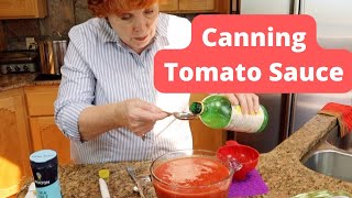 Canning Tomato Sauce [upl. by Eeima416]