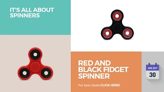 Red And Black Fidget Spinner Its All About Spinners [upl. by Kus]