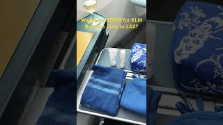 Flight to LAX on KLM 787 Business Class shorts klm businessclass flightreport [upl. by Crystal]