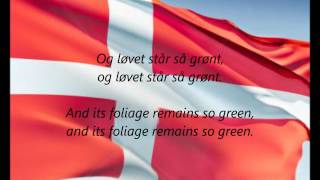 Danish National Anthem  quotDer Er Et Yndigt Landquot DAEN [upl. by Aerol]