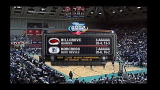 GHSA 6A Boys Final Norcross vs Hillgrove  March 9 2013 [upl. by Adnilrev]