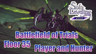 Floor 35 The HARDEST Boss in Arise Battlefield of Trials Solo LevelingArise [upl. by Leonelle]