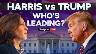 US Election 2024 LIVE Polls Tighten as Trump amp Harris Target Swing States  Trump vs Harris [upl. by Acimot]