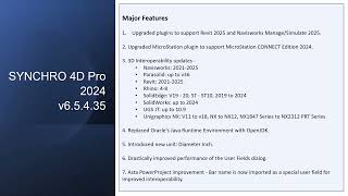 SYNCHRO 4D Pro 2024 ver 65435 release [upl. by Ayalahs]
