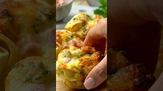 TortelliniMuffins mit Schinken 🧀🥓 EinfachTasty TortelliniMuffins Fingerfood PartySnacks [upl. by Libb482]