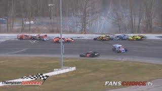 NASCAR Whelen Modified Tour 2018 Thompson Speedway Motorsports Park Big Multiple Crash [upl. by Ahsenwahs127]