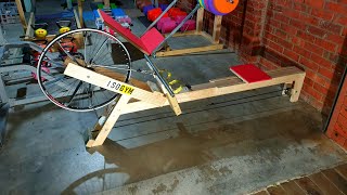 DIY rowing machine with OdometerSpeedometer [upl. by Eenahc]