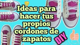 Como hacer tus CORDONES PASADORES DIY para tus zapatos [upl. by Natka]