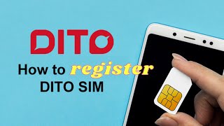 DITO SIM REGISTRATION GUIDE  PHILIPPINES [upl. by Burra]