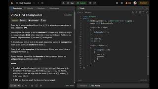 2924 Find Champion II  C  Simple and easy explanation  Leetcode daily question  DSA [upl. by Aloise484]