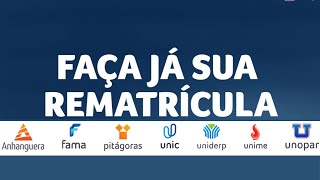 Rematrícula Unopar Colaborar AVA [upl. by Haissem537]