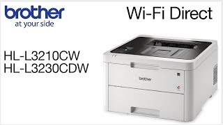 Connect to HLL3230CDW with WiFi Direct [upl. by Desi]