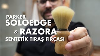 Parker Soloedge ve Razora Sentetik Tıraş Fırçası [upl. by Arual538]