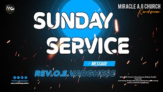 🔴🅻🅸🆅🅴  SUNDAY Service  03NOV24  RevOEVarghese  Miracle AG  Kanchipuram [upl. by Akinnej]