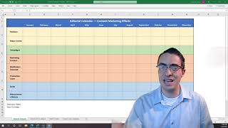 Editorial Calendar Template Instructions  Overview [upl. by Oech]
